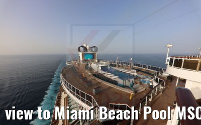 view to Miami Beach Pool MSC Seaside