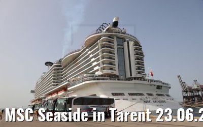 MSC Seaside in Tarent 23.06.2021