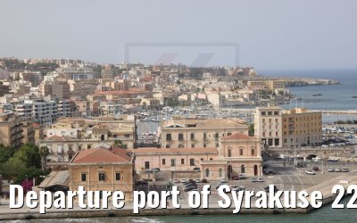 Departure port of Syrakuse 22.06.2021 MSC Seaside