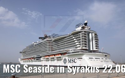 MSC Seaside in Syrakus 22.06.2021