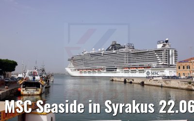 MSC Seaside in Syrakus 22.06.2021
