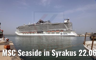 MSC Seaside in Syrakus 22.06.2021