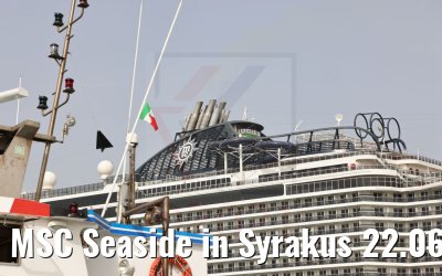 MSC Seaside in Syrakus 22.06.2021
