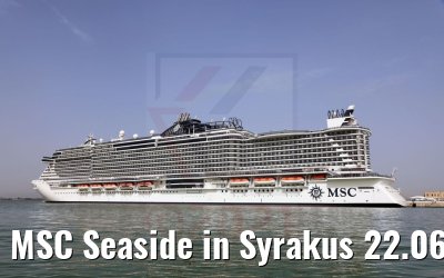 MSC Seaside in Syrakus 22.06.2021