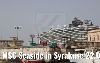 MSC Seaside in Syrakuse 22.06.2021