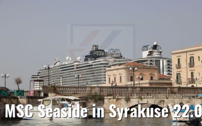MSC Seaside in Syrakuse 22.06.2021