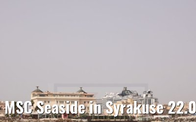 MSC Seaside in Syrakuse 22.06.2021
