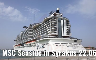 MSC Seaside in Syrakus 22.06.2021