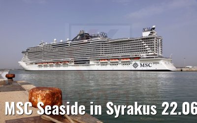 MSC Seaside in Syrakus 22.06.2021