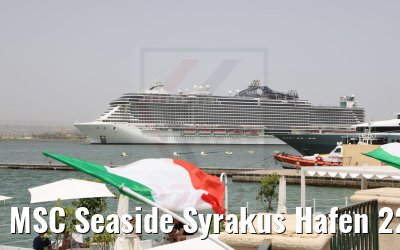 MSC Seaside Syrakus Hafen 22.06.2021