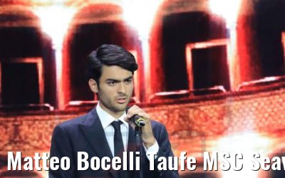 Matteo Bocelli Taufe MSC Seaview Genua 09.06.2018