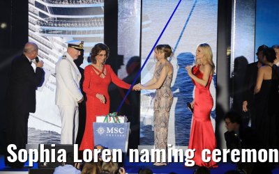 Sophia Loren naming ceremony MSC Seaview Genoa 09.06.2018