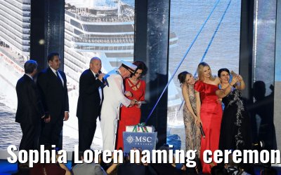Sophia Loren naming ceremony MSC Seaview Genoa 09.06.2018