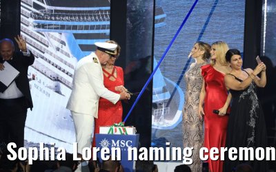 Sophia Loren naming ceremony MSC Seaview Genoa 09.06.2018