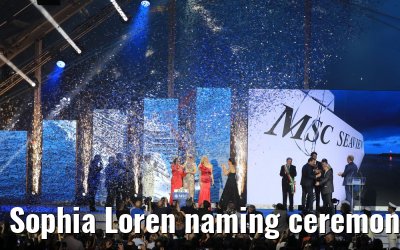 Sophia Loren naming ceremony MSC Seaview Genoa 09.06.2018