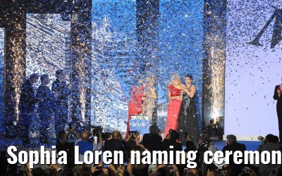 Sophia Loren naming ceremony MSC Seaview Genoa 09.06.2018