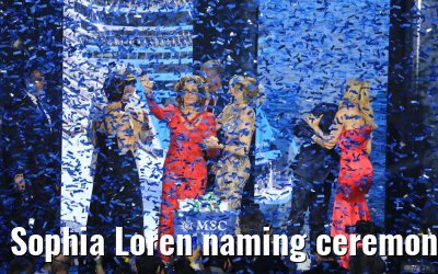 Sophia Loren naming ceremony MSC Seaview Genoa 09.06.2018