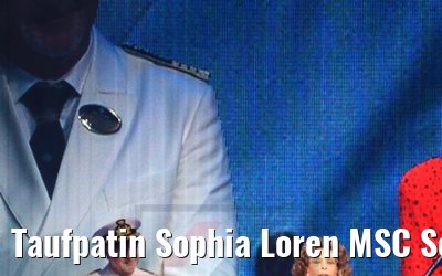 Taufpatin Sophia Loren MSC Seaview Taufe Genua 09.06.2018