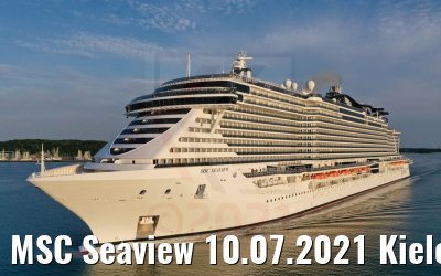 MSC Seaview 10.07.2021 Kieler Förde