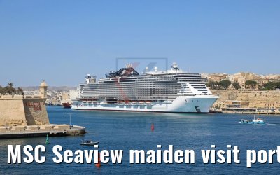 MSC Seaview maiden visit port of Valletta 13.06.2018