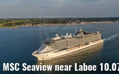 MSC Seaview near Laboe 10.07.2021