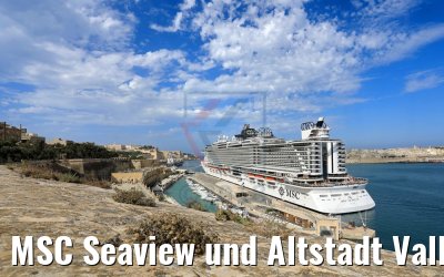 MSC Seaview und Altstadt Valletta Malta 13.06.2018