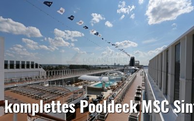 komplettes Pooldeck MSC Sinfonia