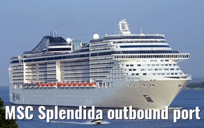 MSC Splendida outbound port of Hamburg, 17. July 2015