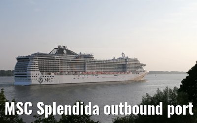 MSC Splendida outbound port of Hamburg, 17. July 2015