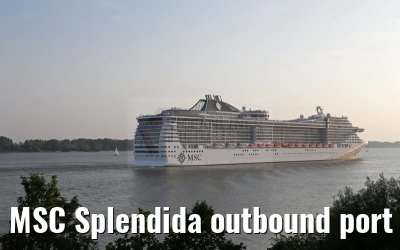 MSC Splendida outbound port of Hamburg, 17. July 2015