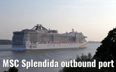 MSC Splendida outbound port of Hamburg, 17. July 2015