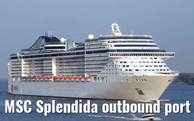 MSC Splendida outbound port of Hamburg, 17. July 2015