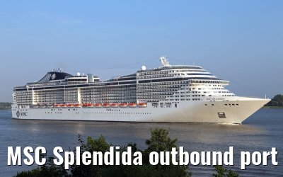 MSC Splendida outbound port of Hamburg, 17. July 2015