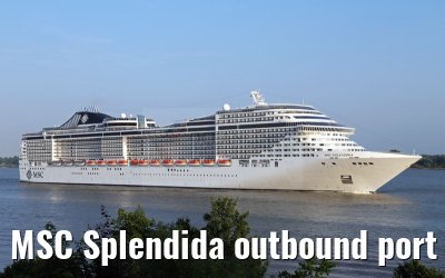 MSC Splendida outbound port of Hamburg, 17. July 2015