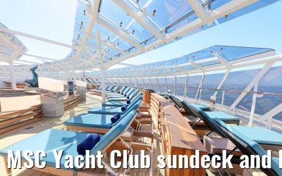 MSC Yacht Club sundeck and Bar