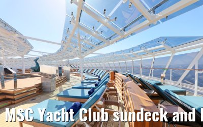 MSC Yacht Club sundeck and Bar