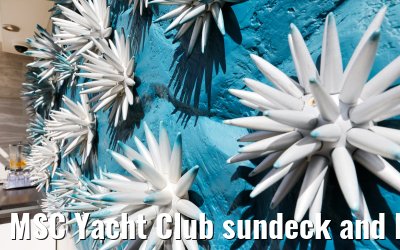 MSC Yacht Club sundeck and Bar