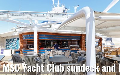 MSC Yacht Club sundeck and Bar