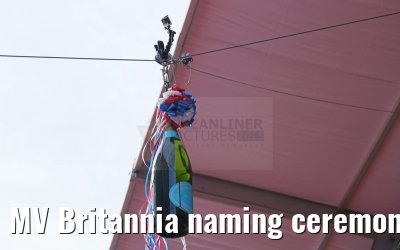 MV Britannia naming ceremony Queen Elizabeth II 10.03.2015