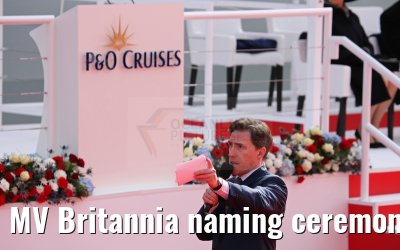 MV Britannia naming ceremony Queen Elizabeth II 10.03.2015