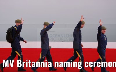 MV Britannia naming ceremony Queen Elizabeth II 10.03.2015