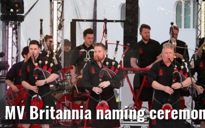 MV Britannia naming ceremony Queen Elizabeth II 10.03.2015