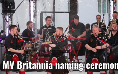 MV Britannia naming ceremony Queen Elizabeth II 10.03.2015