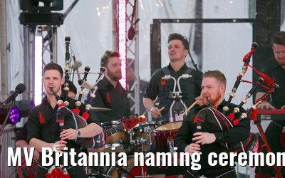 MV Britannia naming ceremony Queen Elizabeth II 10.03.2015