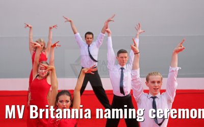 MV Britannia naming ceremony Queen Elizabeth II 10.03.2015