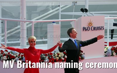 MV Britannia naming ceremony Queen Elizabeth II 10.03.2015