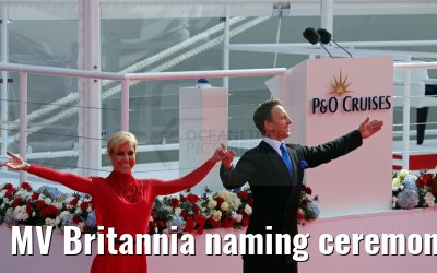 MV Britannia naming ceremony Queen Elizabeth II 10.03.2015