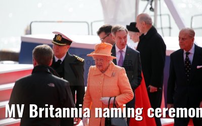 MV Britannia naming ceremony Queen Elizabeth II 10.03.2015