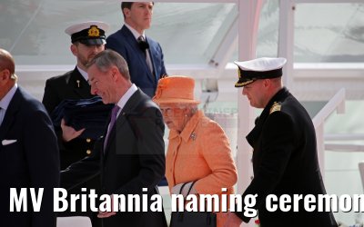 MV Britannia naming ceremony Queen Elizabeth II 10.03.2015