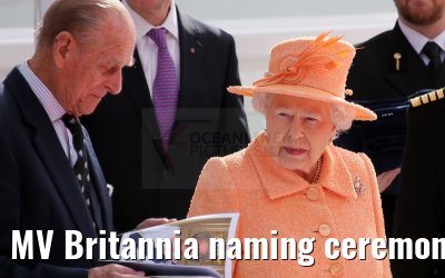 MV Britannia naming ceremony Queen Elizabeth II 10.03.2015